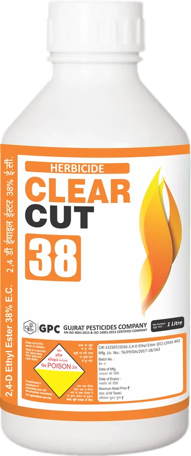 CLEAR CUT 38 — 2,4 D ETHYL ESTER 38% EC (HAVING 2,4 D ACID 38% (GPC)