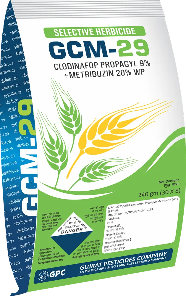 GCM-29 — PCLODINAFOP PROPAGYL 9% + METRIBUZIN 20% WP (GPC)