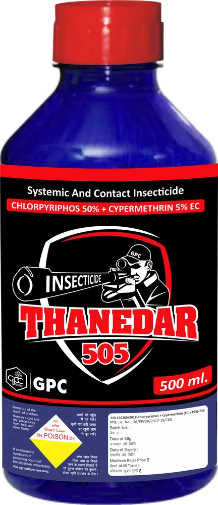 THANEDAR 505 — CHLORPYRIPHOS 50% + CYPERMETHRIN 5% EC (GPC)